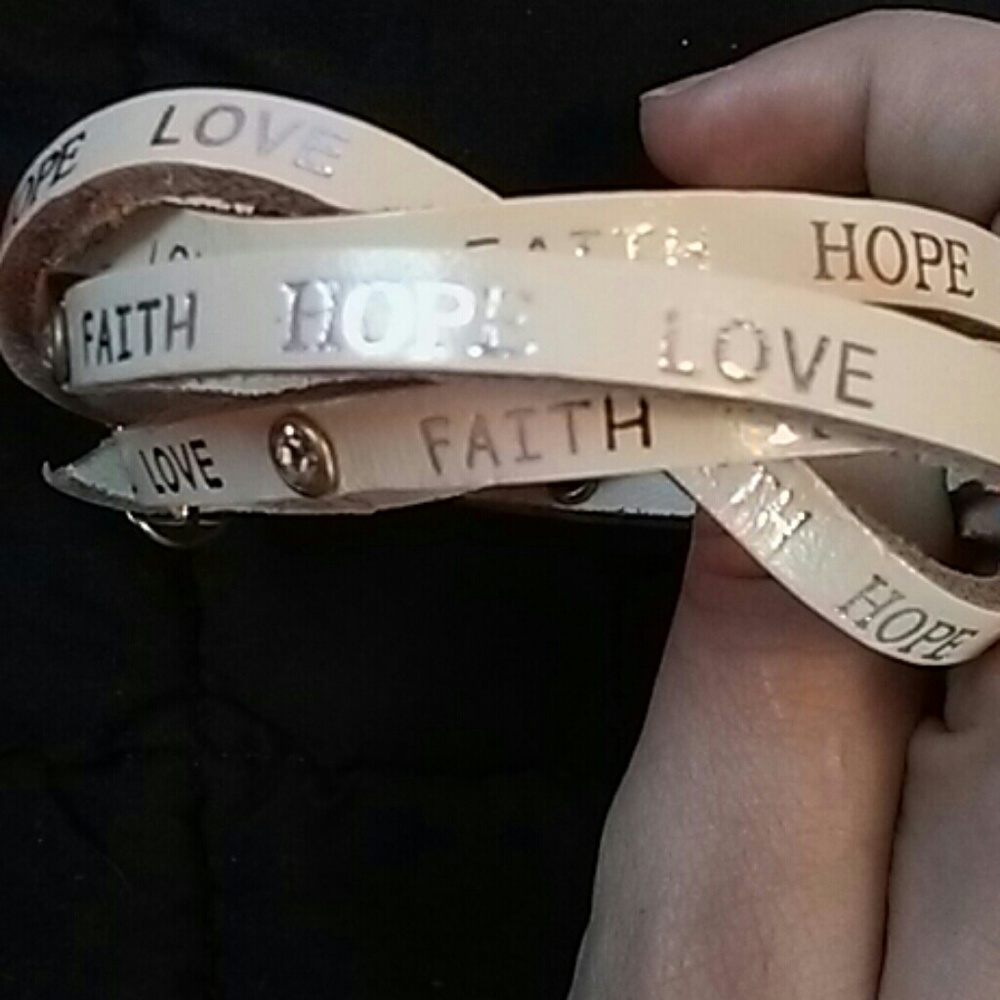Francesca hope love and faith bracelet